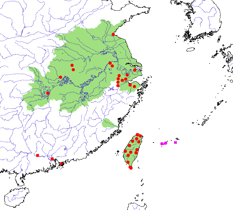 physiographic map of china. continental China, Taiwan,