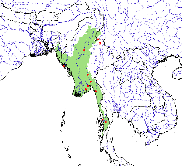 physiographic map of china. possibly Yunnan, China.